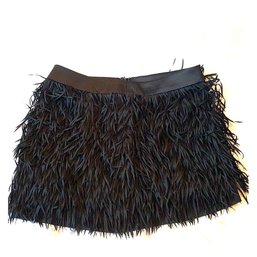 Fringe mini skirt